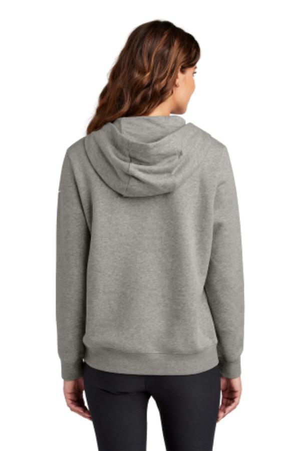 Nike Women's Club Fleece Sleeve Swoosh Pullover Hoodie Alternate View