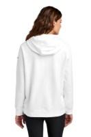 Nike Women's Club Fleece Sleeve Swoosh Pullover Hoodie Close Up Detail