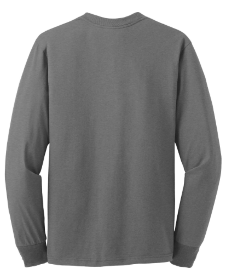 Jerzees Dri-Power 50/50 Cotton/Poly Long Sleeve T-Shirt Additional Angle