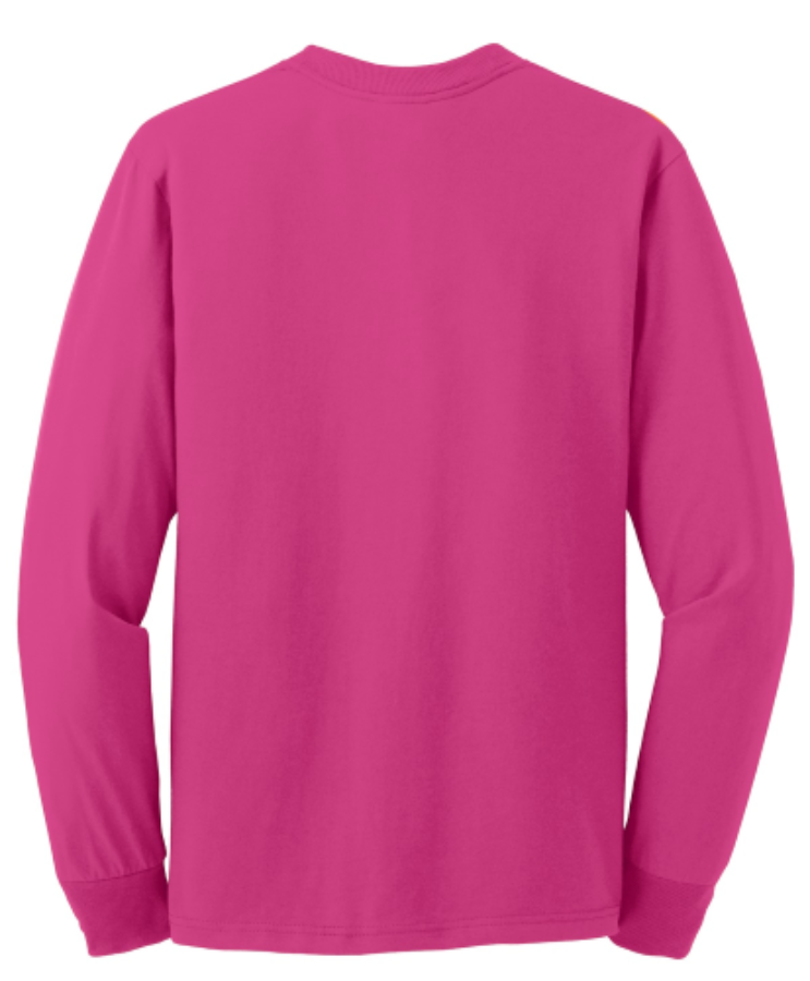 Jerzees Dri-Power 50/50 Cotton/Poly Long Sleeve T-Shirt Perspective View