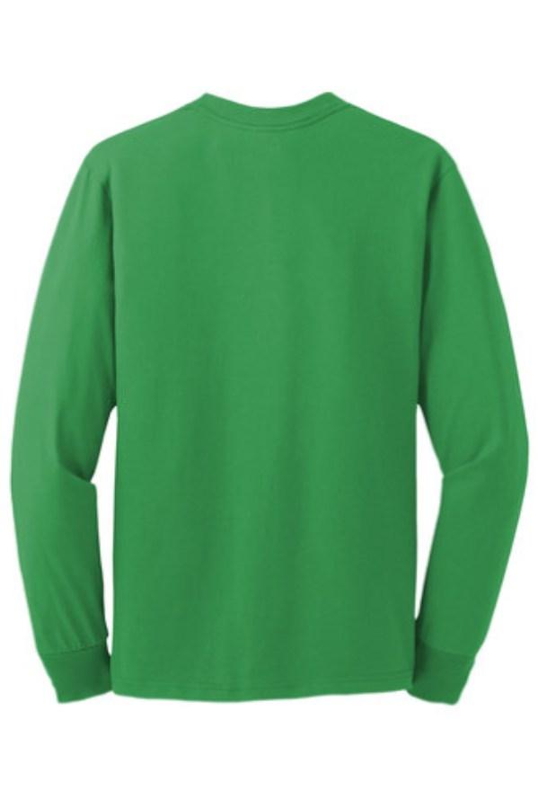 Jerzees Dri-Power 50/50 Cotton/Poly Long Sleeve T-Shirt Close Up Detail
