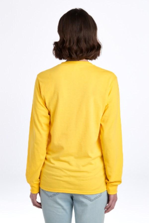 Jerzees Dri-Power 50/50 Cotton/Poly Long Sleeve T-Shirt Close Up Detail