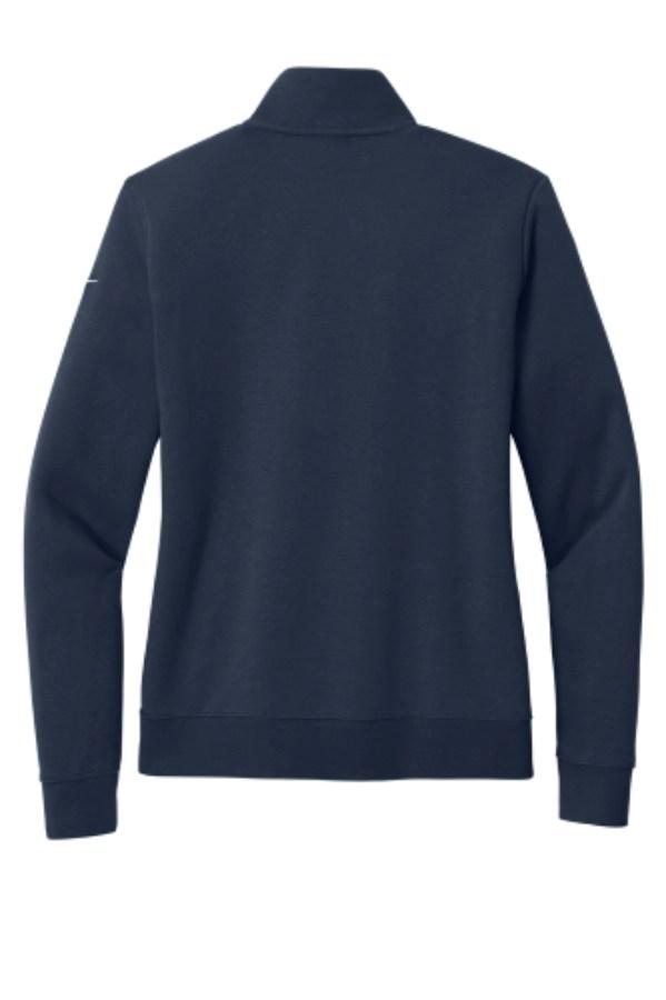 Nike Women's Club Fleece Sleeve Swoosh 1/2-Zip Close Up Detail