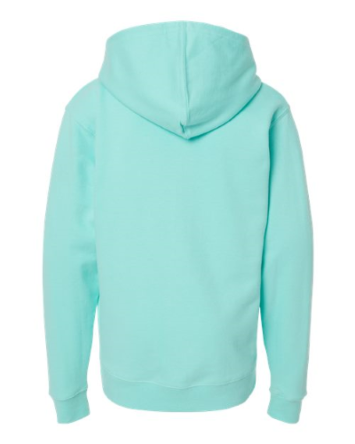Independent Trading Co. Youth Midweight Hooded Sweatshirt Perspective View