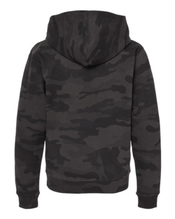 Independent Trading Co. Youth Midweight Hooded Sweatshirt Close Up Detail