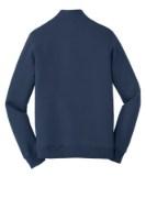 Port & Co Fan Favorite Fleece 1/4-Zip Pullover Sweatshirt Feature Close-up