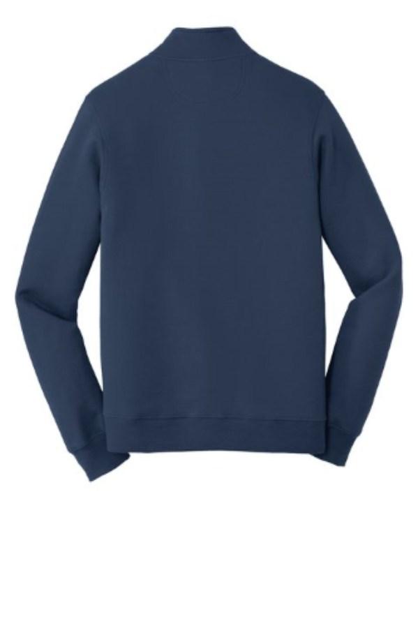 Port & Co Fan Favorite Fleece 1/4-Zip Pullover Sweatshirt Feature Close-up