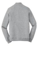Port & Co Fan Favorite Fleece 1/4-Zip Pullover Sweatshirt Close Up Detail
