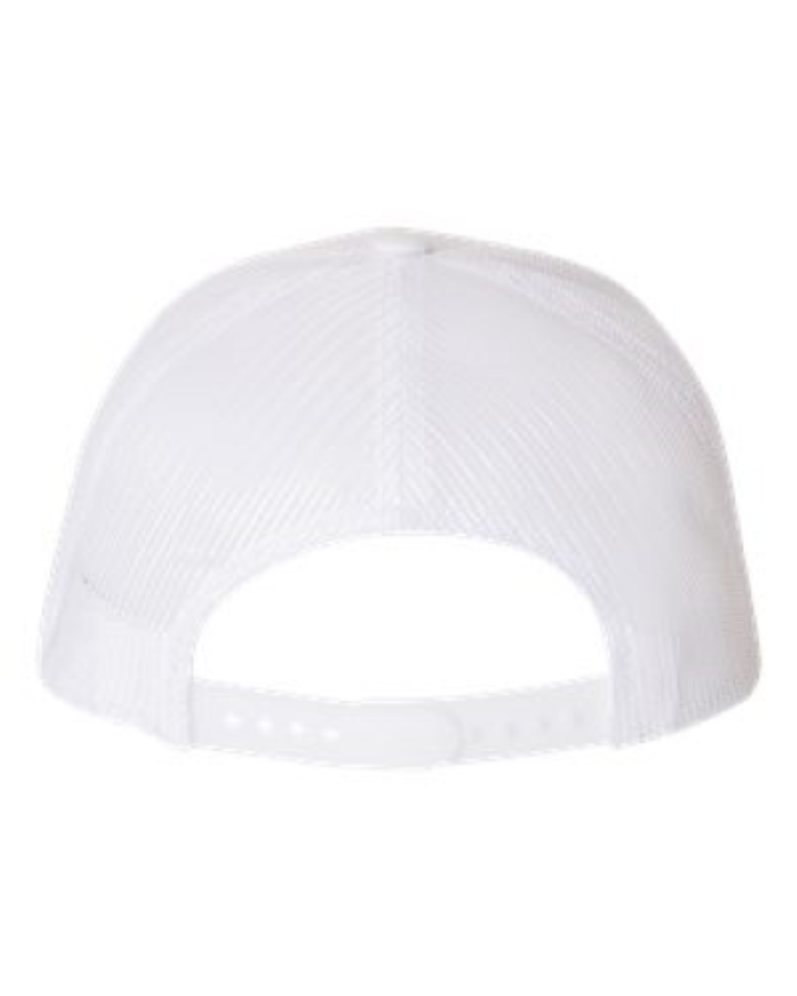 YP Classics Five-Panel Retro Trucker Cap Feature Close-up