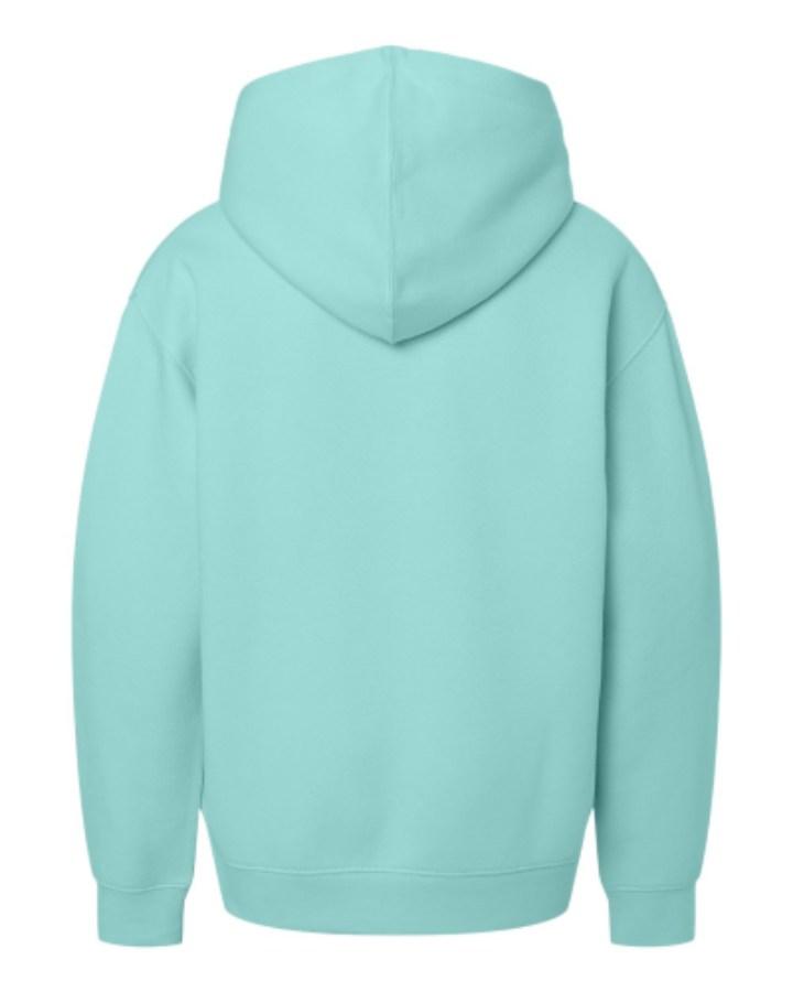 LAT Youth Fleece Hoodie Sweatshirt Feature Close-up