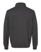 J. America Unisex Heavyweight Fleece Quarter-Zip Sweatshirt Feature Close-up