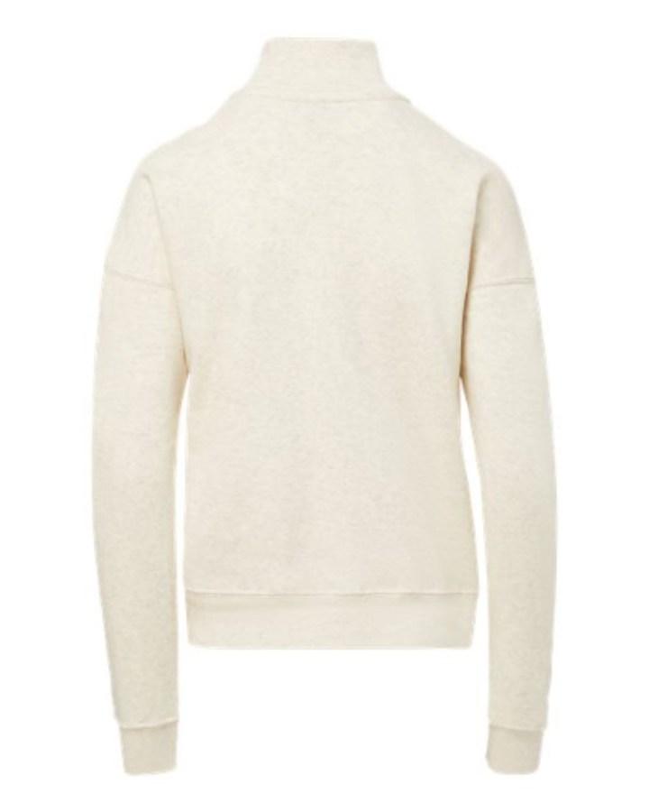 MV Sport Women's Cloud Fleece 1/4-Zip Sweatshirt Feature Close-up