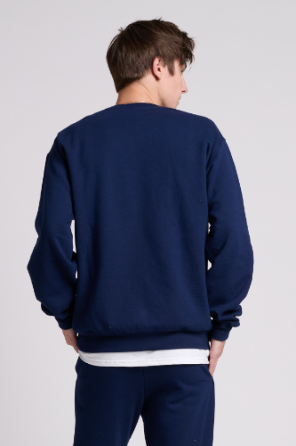 Jerzees Ultimate Unisex CVC Ring Spun Crewneck Sweatshirt Perspective View