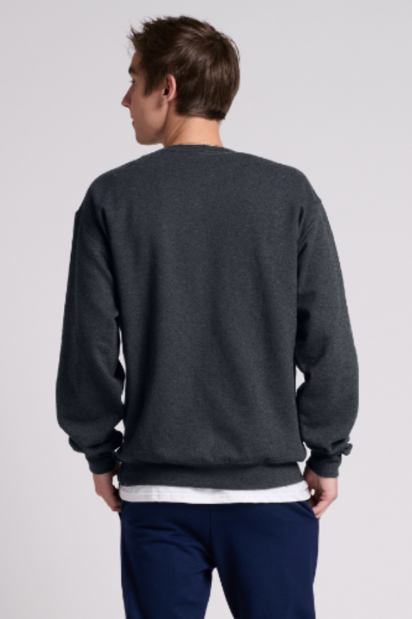 Jerzees Ultimate Unisex CVC Ring Spun Crewneck Sweatshirt Close Up Detail