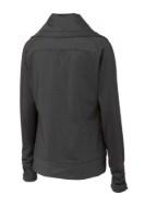 Sport-Tek Women's Sport-Wick Stretch Full-Zip Jacket Close Up Detail
