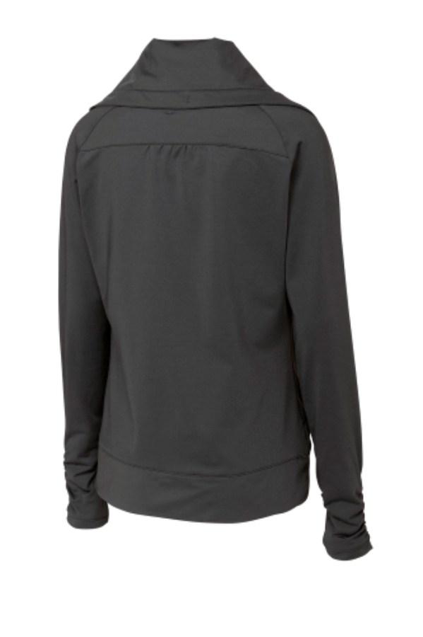 Sport-Tek Women's Sport-Wick Stretch Full-Zip Jacket Close Up Detail