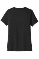 BELLA+CANVAS Women's Relaxed Heather CVC V-Neck Tee Close Up Detail