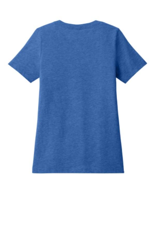 BELLA+CANVAS Women's Relaxed Heather CVC V-Neck Tee Additional Angle