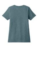BELLA+CANVAS Women's Relaxed Heather CVC V-Neck Tee Feature Close-up