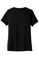 BELLA+CANVAS Women's Relaxed Heather CVC V-Neck Tee Close Up Detail