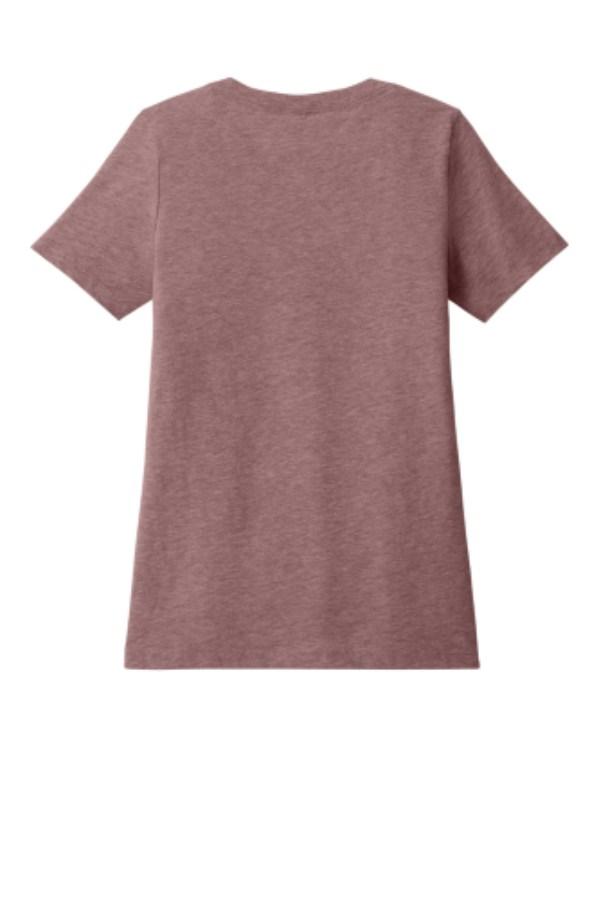 BELLA+CANVAS Women's Relaxed Heather CVC V-Neck Tee Additional view