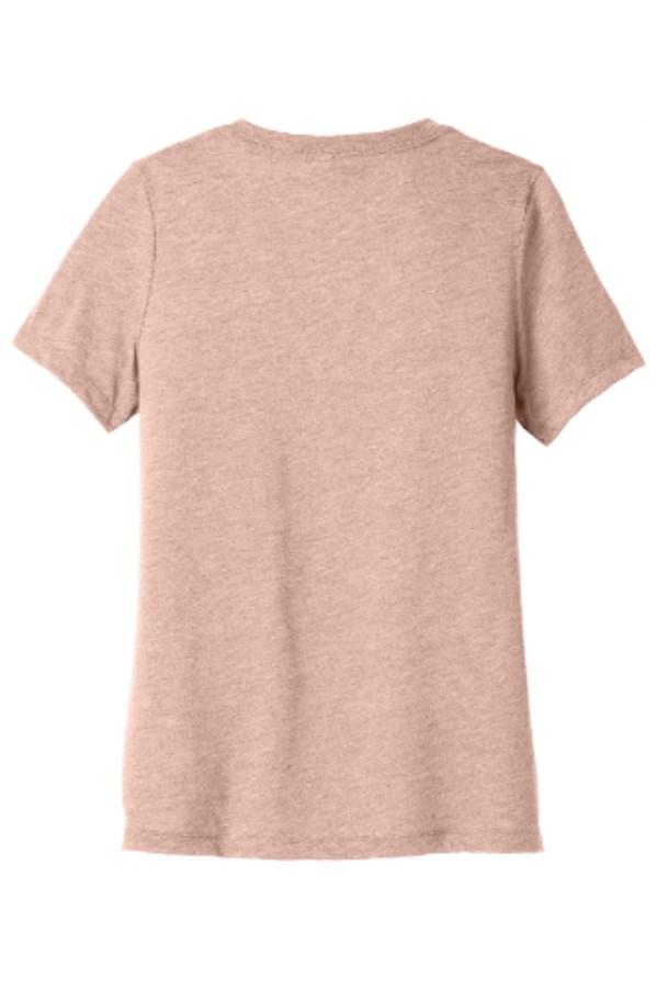 BELLA+CANVAS Women's Relaxed Heather CVC V-Neck Tee Additional Angle