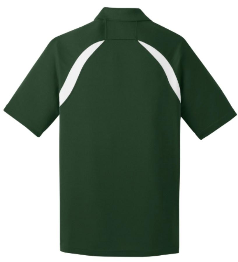 Sport-Tek Dry Zone Colorblock Raglan Polo Feature Close-up