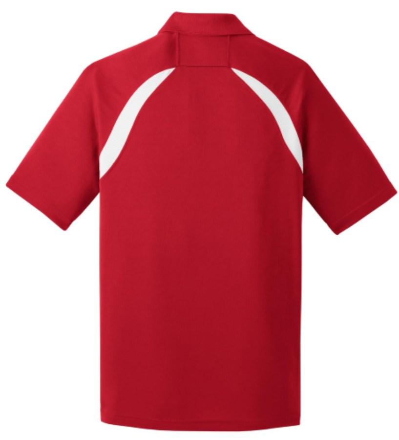 Sport-Tek Dry Zone Colorblock Raglan Polo Close Up Detail