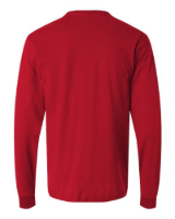 Tultex Unisex Fine Jersey Long Sleeve T-Shirt Close Up Detail