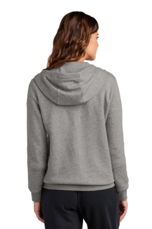 Nike Women's Club Fleece Sleeve Swoosh Full-Zip Hoodie Perspective View