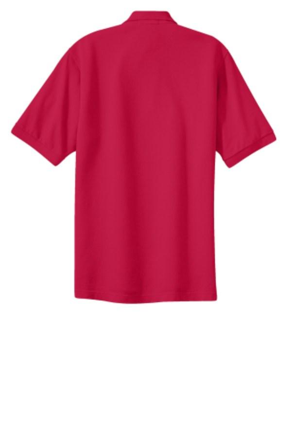 Port Authority Heavyweight Cotton Pique Polo Feature Close-up
