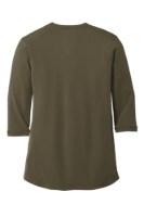Port Authority Women's UV Choice Pique Henley Feature Close-up