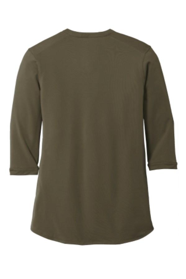 Port Authority Women's UV Choice Pique Henley Feature Close-up