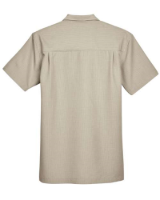 Harriton Men's Barbados Textured Camp Shirt Additional Angle