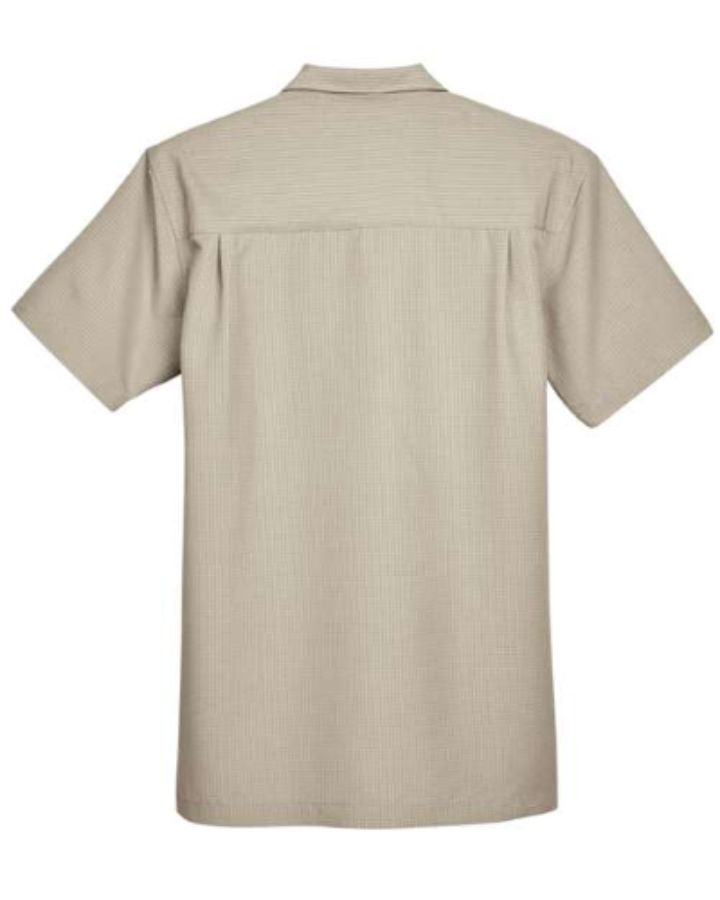 Harriton Men's Barbados Textured Camp Shirt Additional Angle