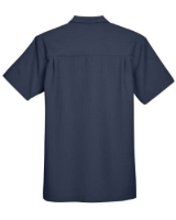 Harriton Men's Barbados Textured Camp Shirt Alternate View