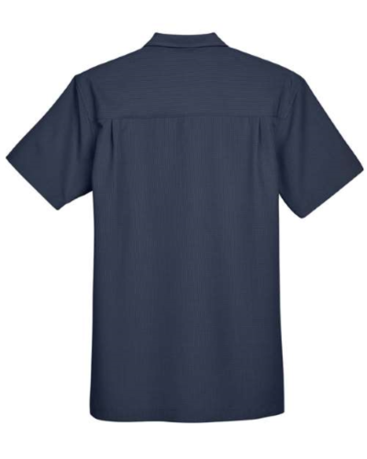 Harriton Men's Barbados Textured Camp Shirt Alternate View