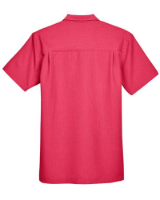 Harriton Men's Barbados Textured Camp Shirt Perspective View