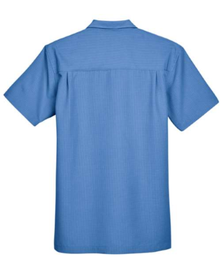 Harriton Men's Barbados Textured Camp Shirt Additional Angle