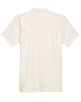 Harriton Men's Barbados Textured Camp Shirt Close Up Detail