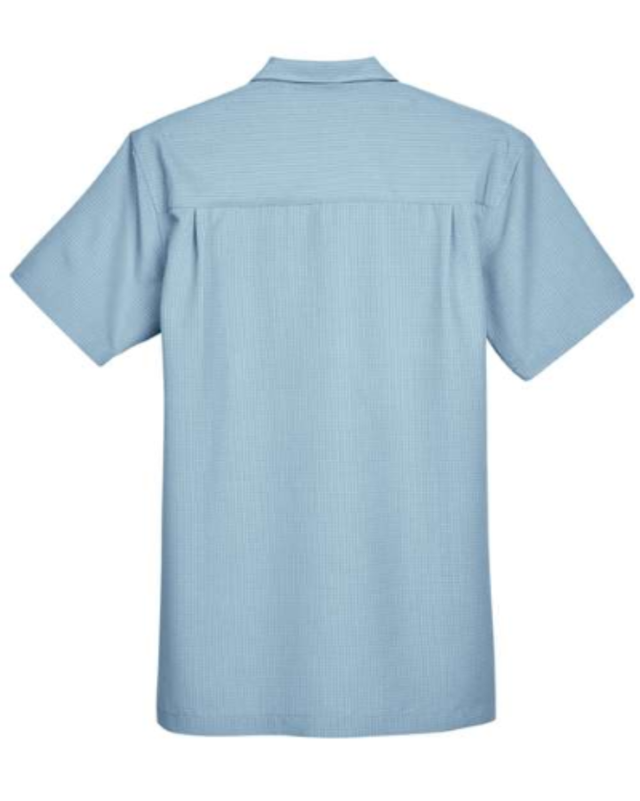 Harriton Men's Barbados Textured Camp Shirt Additional Angle