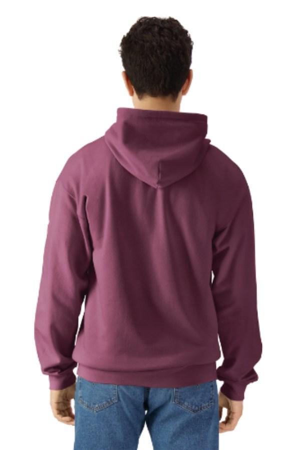 Gildan Softstyle Midweight Fleece Full-Zip Hooded Sweatshirt Close Up Detail