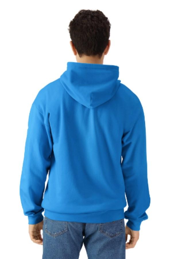 Gildan Softstyle Midweight Fleece Full-Zip Hooded Sweatshirt Feature Close-up