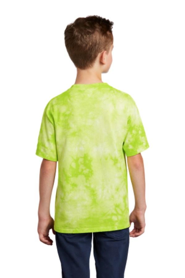 Port & Company Youth Crystal Tie-Dye Tee Close Up Detail