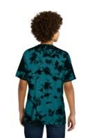 Port & Company Youth Crystal Tie-Dye Tee Perspective View