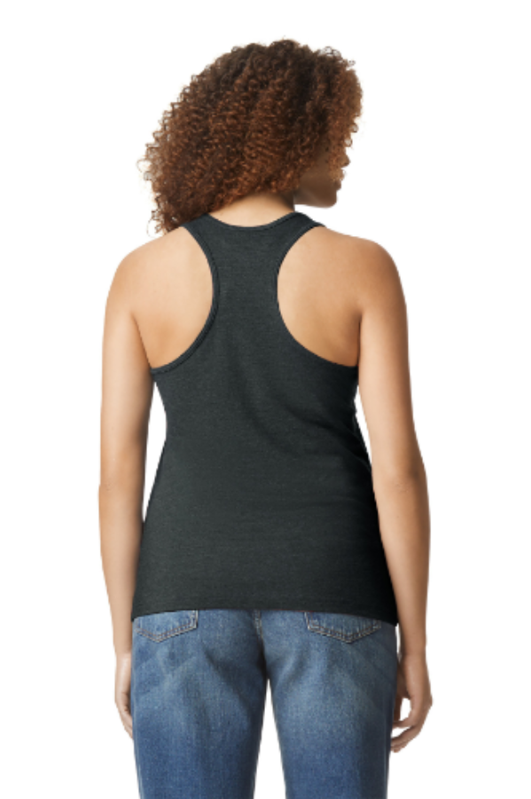 Gildan Softstyle Women's CVC Racerback Tank Perspective View