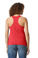 Gildan Softstyle Women's CVC Racerback Tank Feature Close-up