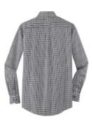 Port Authority Long Sleeve Gingham Easy Care Shirt Feature Close-up