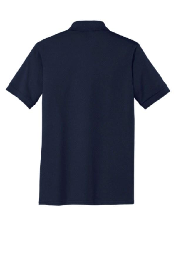 Port & Company Tall Core Blend Jersey Knit Polo Feature Close-up