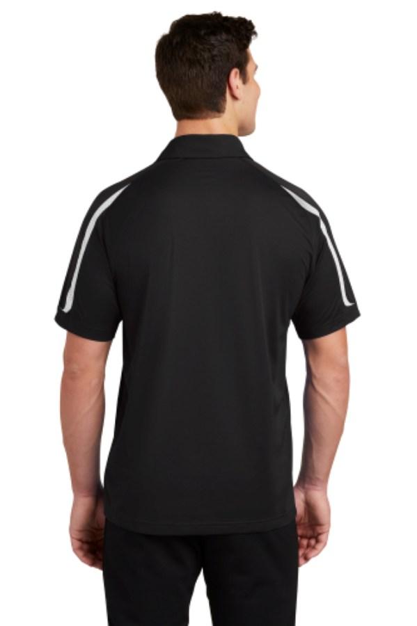 Sport-Tek Tricolor Shoulder Micropique Sport-Wick Polo Feature Close-up